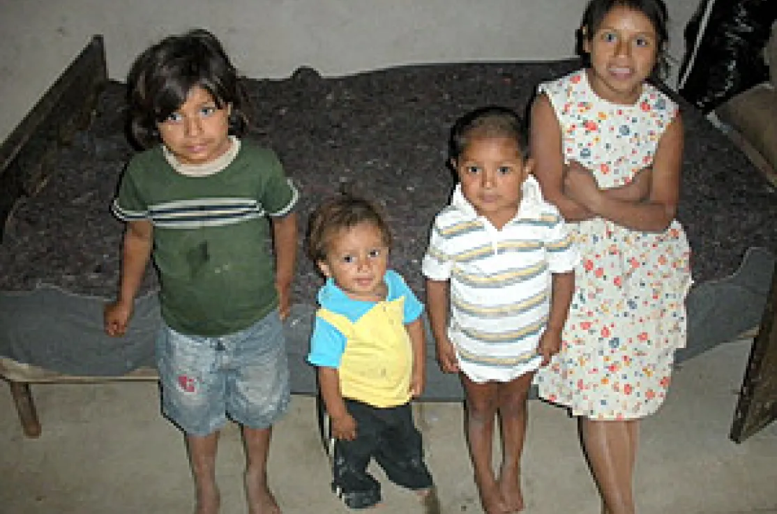 Una de las familias beneficiarias del proyecto de mejora del hábitat
