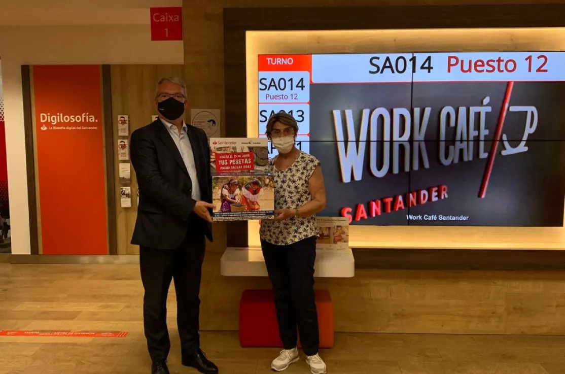 Nuestro agradecimiento al banco de Santander
