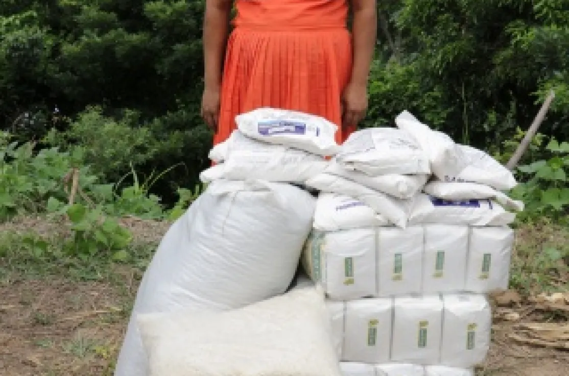 Una imagen de las afectadas por el Caso Camotán de denuncia contra el Derecho a la Alimentación de Guatemala. Foto Marta Isabel González/Manos Unidas