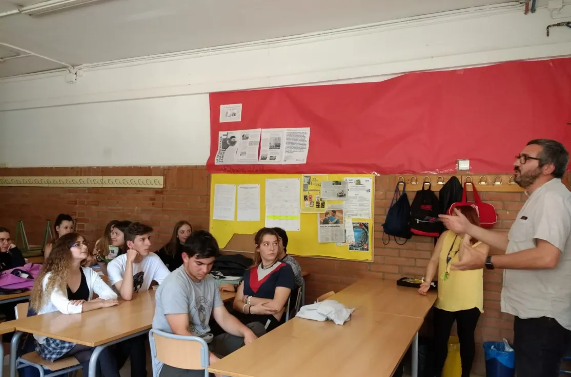 Charla en el Instituto Duc de Montblanc, de Rubí