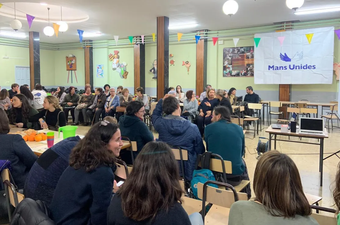 Cena del Hambre en  Manos Unidas Valencia celebrada en la localidad de Alacuás.