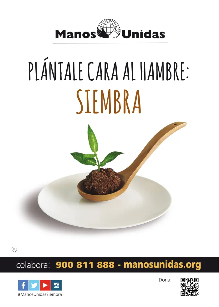 Cartel de la campaña 57 de Manos Unidas- Autora Tresa Calbó