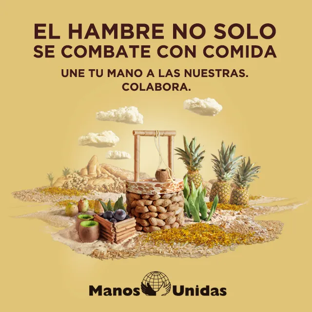 Imagen de esta campaña especial de Manos Unidas. Agencia TBWA