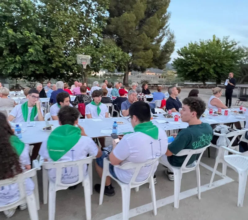Cena del hambre de la comarcal de Manos Unidas Valencia en Canals.