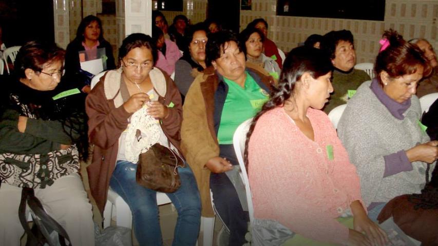 Taller en la Escuela de líderes indígenas Nicolasa Noza de Cuvene' de Beni