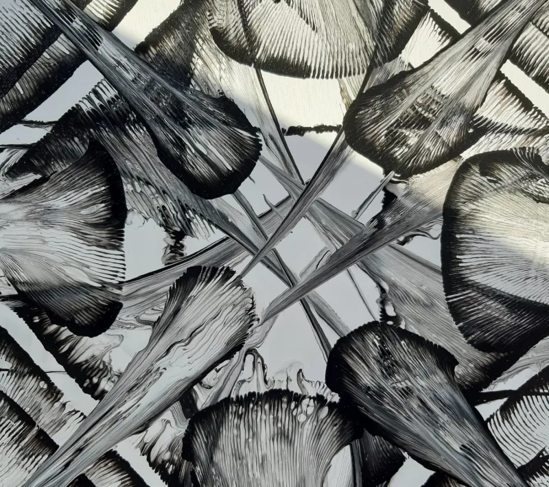 Orgánico 2. 60 x 60 cm. Arte Solidario. Manos Unidas Valencia