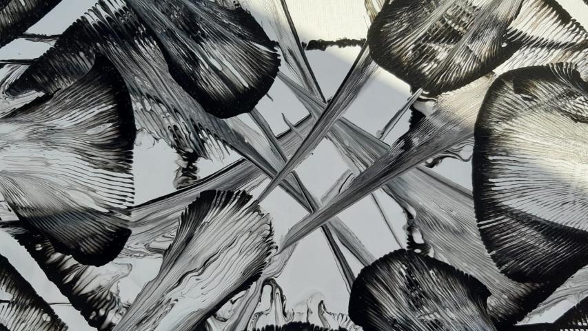 Orgánico 2. 60 x 60 cm. Arte Solidario. Manos Unidas Valencia