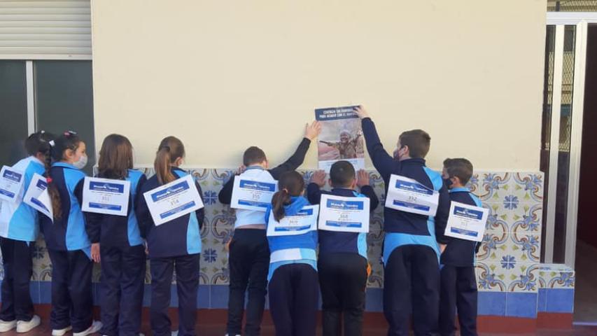 Participantes en la campaña organizada por la comarcal de Manos Unidas Alcira.