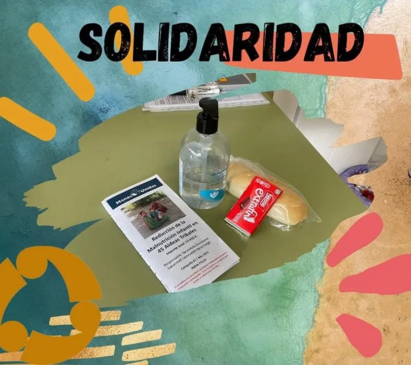 Cena del hambre virtual de la comarcal de Alzira de Manos Unidas Valencia.