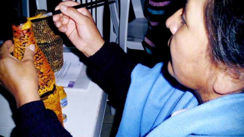 Taller en la Escuela de líderes indígenas Nicolasa Noza de Cuvene' de Beni