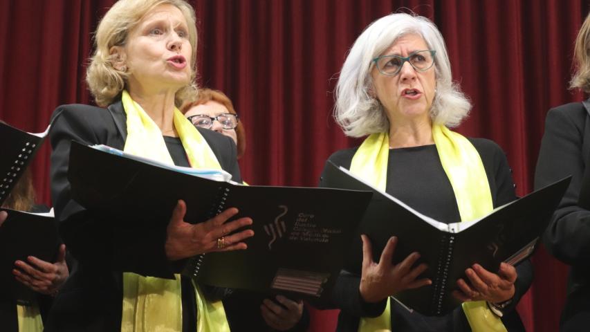 Actuación del Coro del Colegio de Médicos de Valencia.