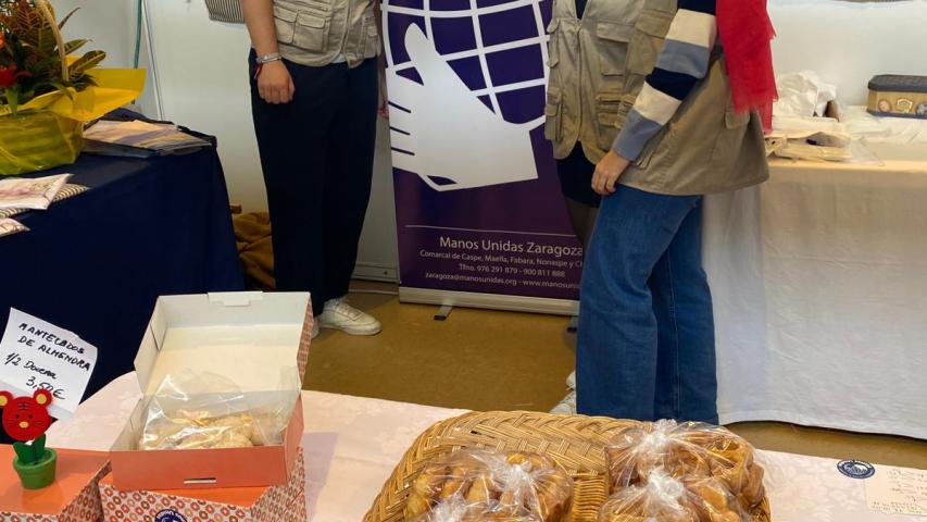 No podían faltar los jóvenes de Manos Unidas en Expo Caspe 2024