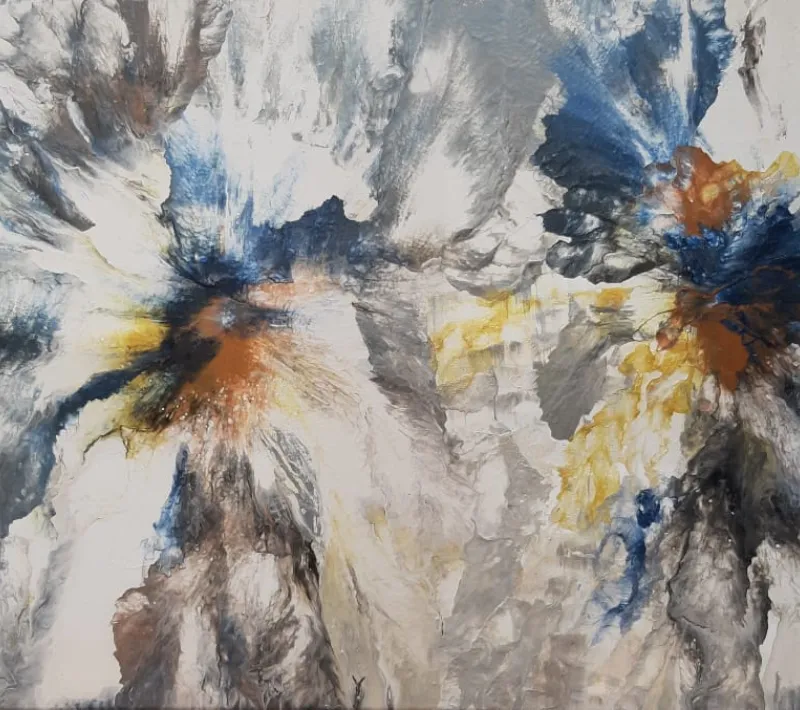 Creación Floral. 60 x 120 cm. Arte Solidario. Manos Unidas Valencia