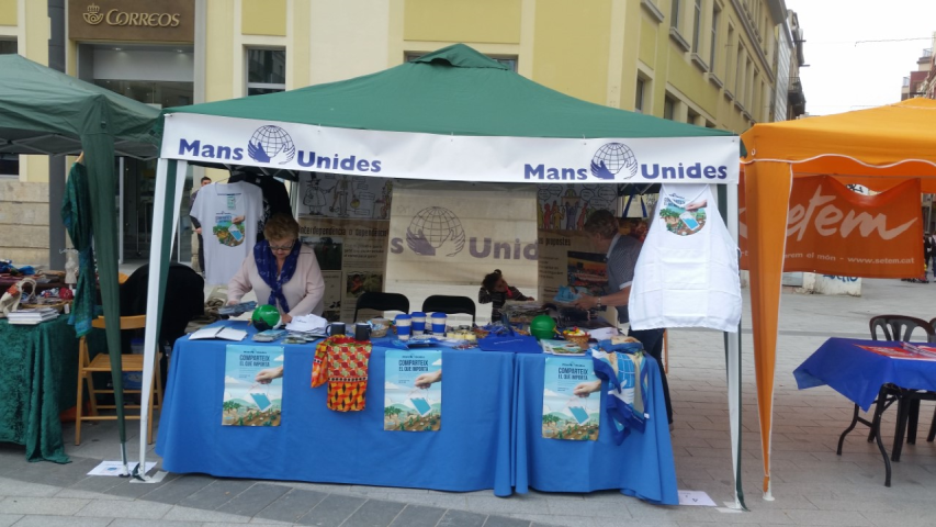 Participación de Manos Unidas en la Fiesta del Comercio Justo