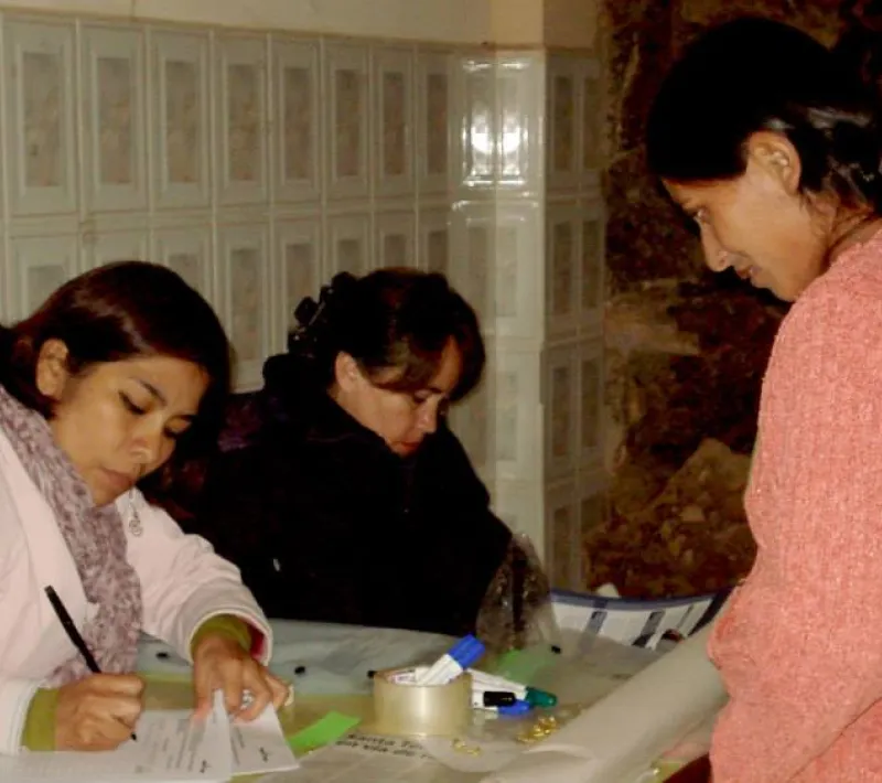 Taller en la Escuela de líderes indígenas Nicolasa Noza de Cuvene' de Beni