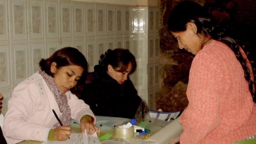 Taller en la Escuela de líderes indígenas Nicolasa Noza de Cuvene' de Beni