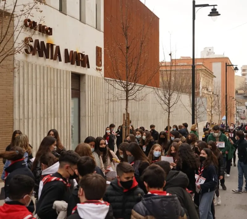 Marcha Solidaria contra el hambre en Onteniente de la comarcal de Manos Unidas Valencia.