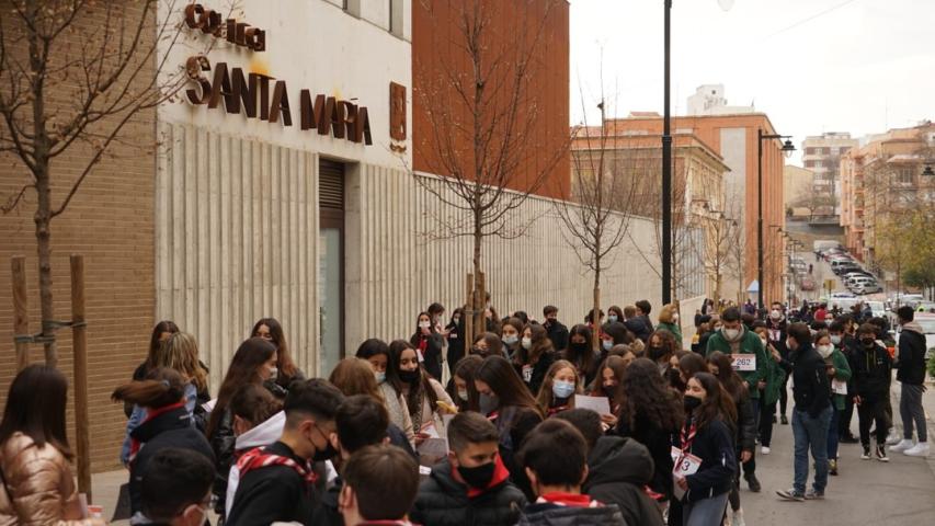 Marcha Solidaria contra el hambre en Onteniente de la comarcal de Manos Unidas Valencia.