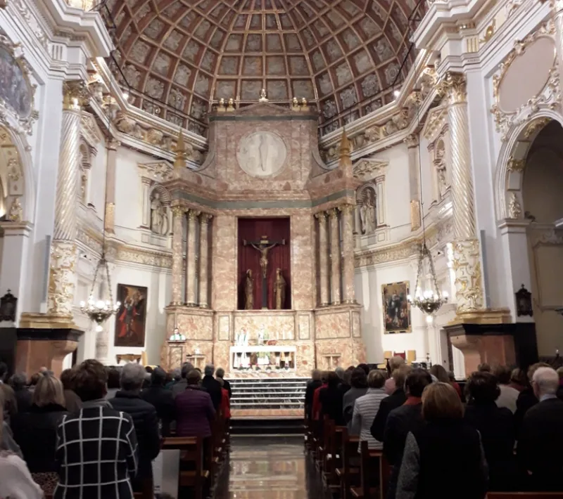 Iglesia de San Martín y San Antonio, lugar de celebración de la Eucaristía antes de la Asamblea.