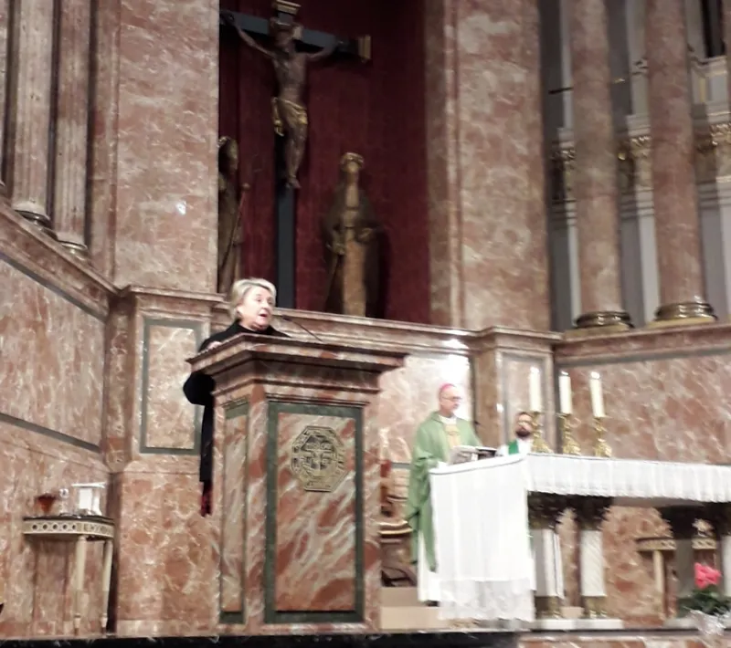 Iglesia de San Martín y San Antonio, lugar de celebración de la Eucaristía antes de la Asamblea.