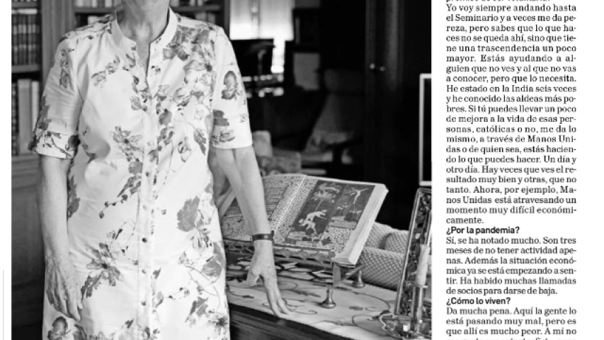 Diario de Navarra entrevista a la delegada saliente de Manos Unidas Pamplona