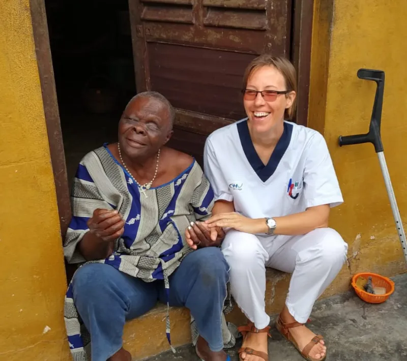 La hermana Pascale, carmelita misionera, es enfermera.