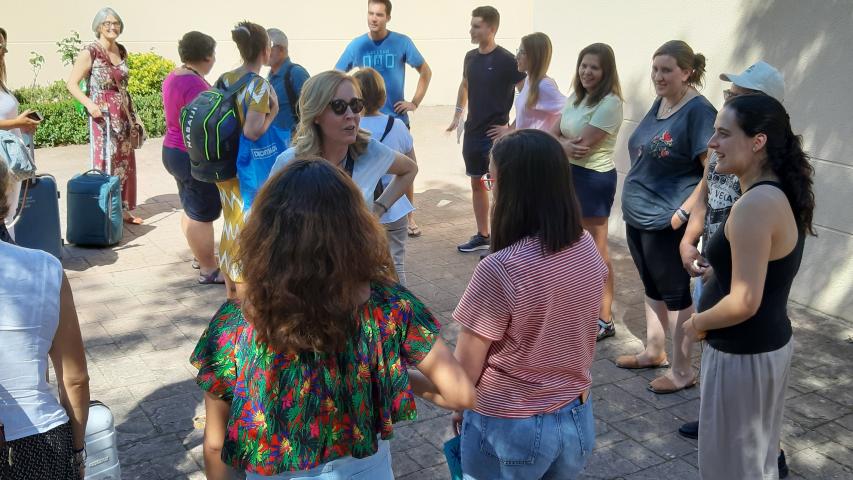 Bienvenida a los mayores. Foto: Manos Unidas.