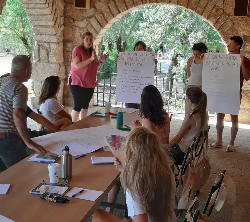 Momentos del I Campamento Intergeneracional "Manos que cuidan". Foto: Manos Unidas