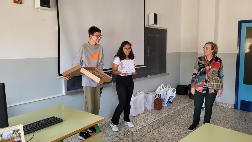 Entrega del primer premio de Clipmetrajes en el Colegio Santa Catalina