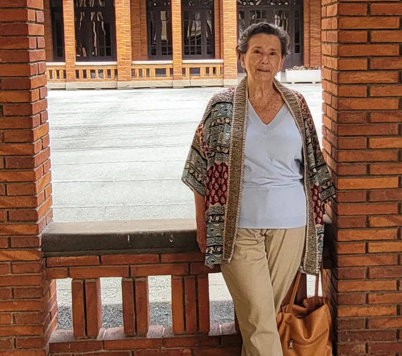Elena Martinicorena en el Seminario de Pamplona, sede de Manos Unidas