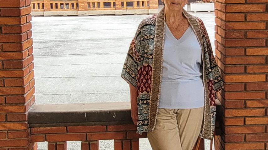 Elena Martinicorena en el Seminario de Pamplona, sede de Manos Unidas