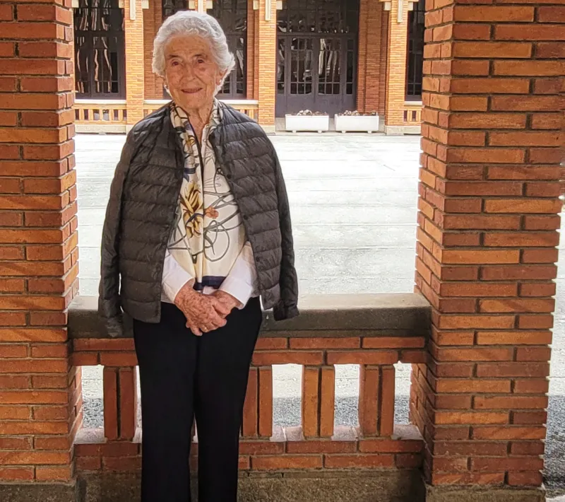 Teresita Ayestarán en el Seminario de Pamplona, sede de Manos Unidas