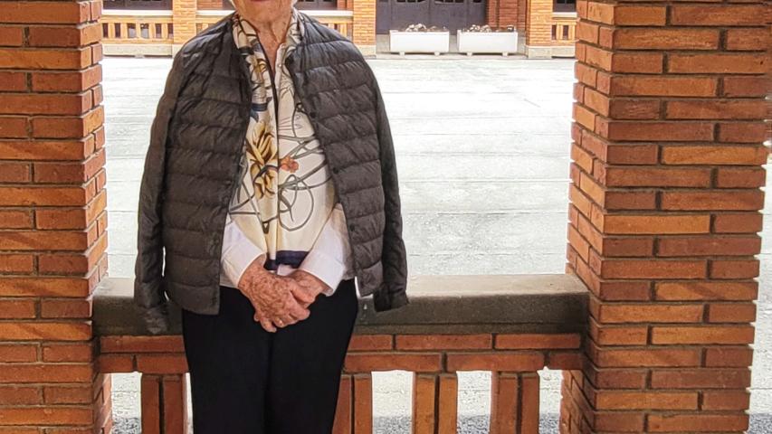Teresita Ayestarán en el Seminario de Pamplona, sede de Manos Unidas