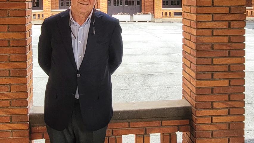 José Javier Castiella en el Seminario de Pamplona, sede de Manos Unidas
