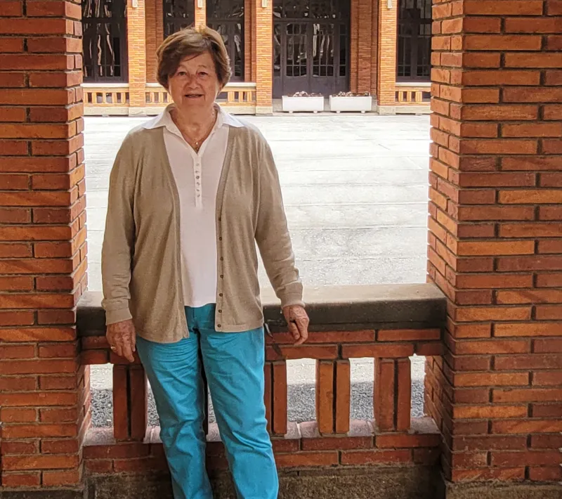 Amparo Castiella en el Seminario de Pamplona, sede de Manos Unidas