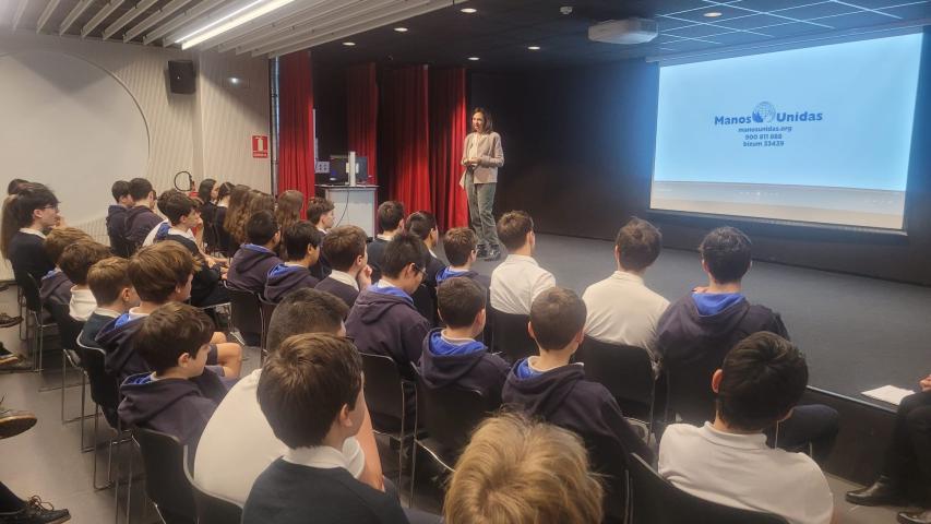 Clara Pardo en el Colegio San Cernin
