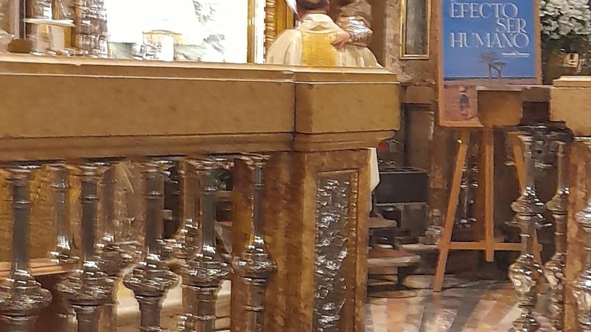 Presentación Campaña "El efecto ser humano" a la Virgen del Pilar