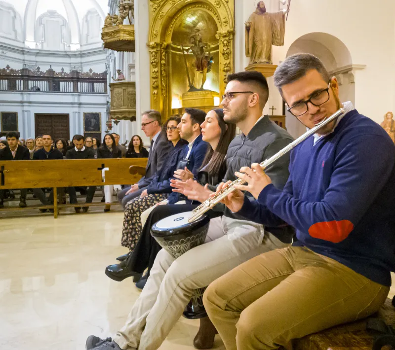 Celebración en la Parroquia de Cariñena del X Aniversario de vida sacerdotal de D. Freddy Pérez