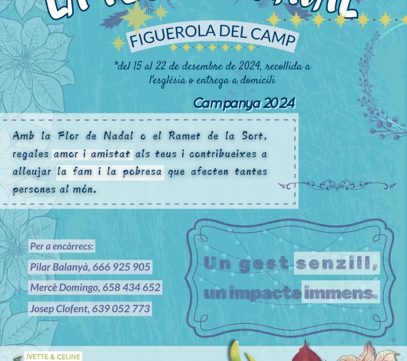 2024 cartell flor de nadal figuerola del camp