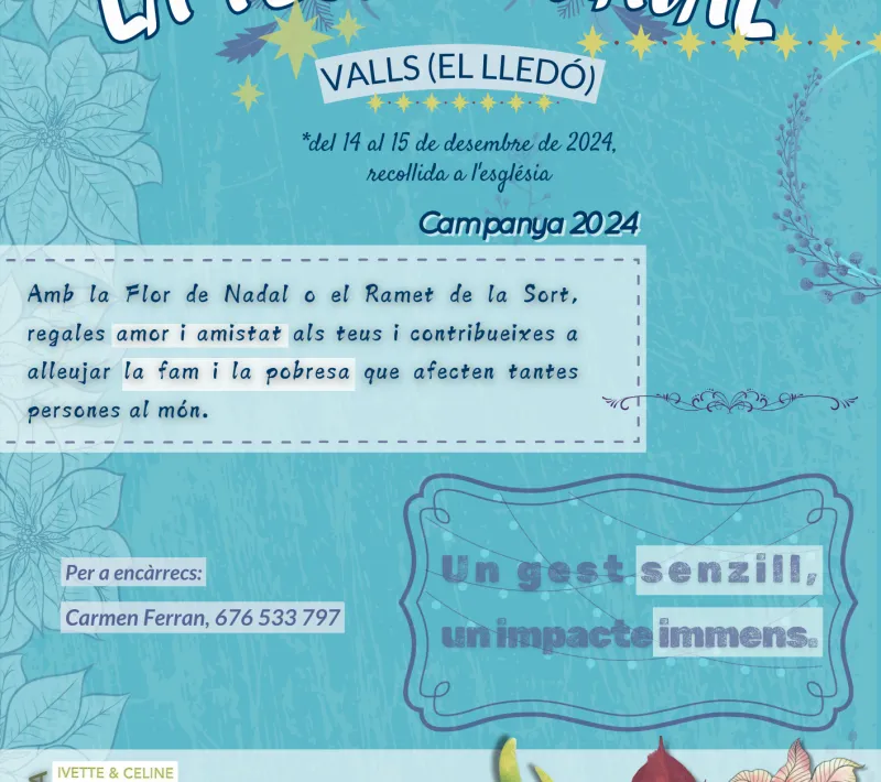 2024 cartell flor de nadal valls el lledo