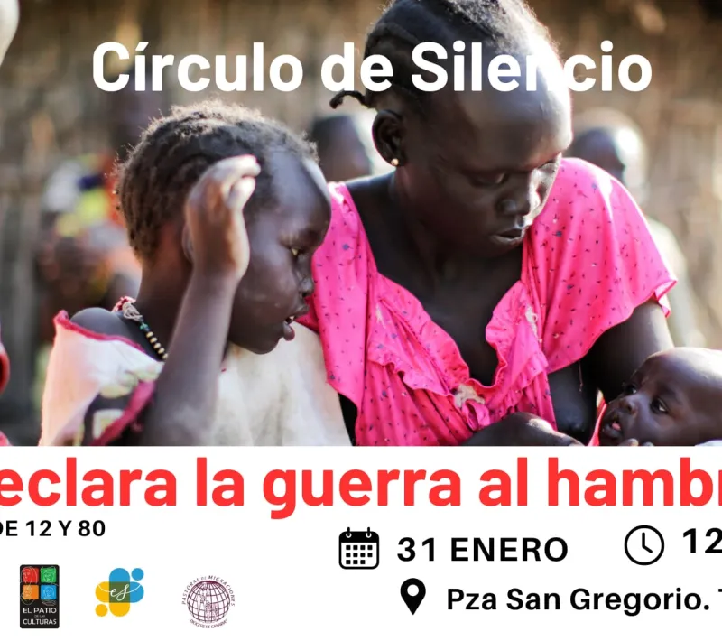 cartel de círculo de silencio en Gran Canaria.