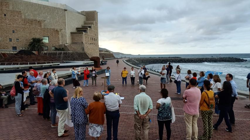 círculo de silencio en Gran Canaria.