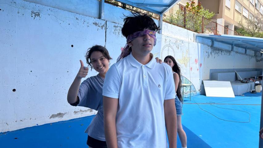 Estudiantes de secundaria durante actividad de sensibilización.