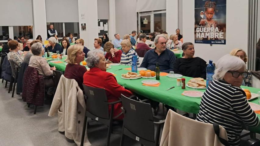 cena del hambre en Foyos Manos Unidas Valencia