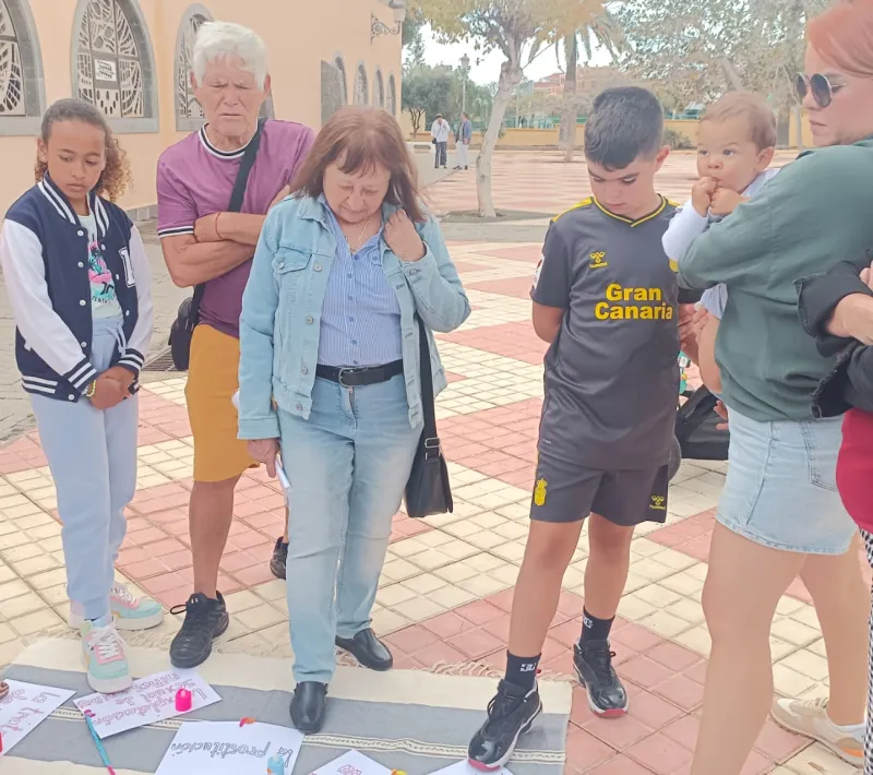 círculo de silencio en Gran Canaria.