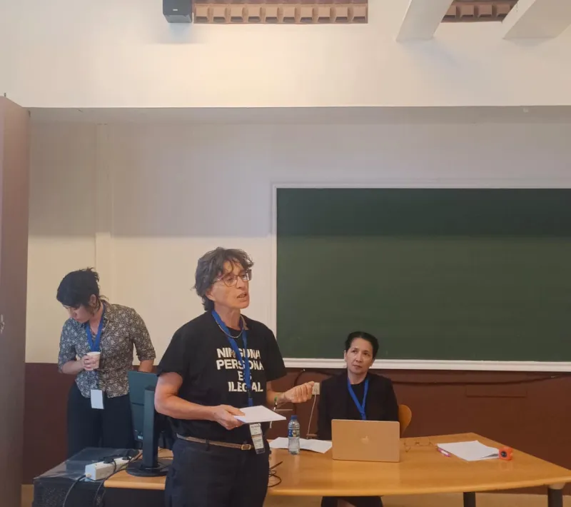 Momento de una ponencia de Manos Unidas Las Palmas.