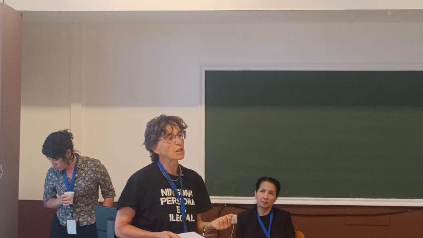 Momento de una ponencia de Manos Unidas Las Palmas.