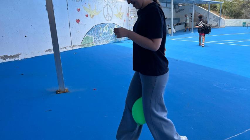 Estudiante de secundaria durante actividad de sensibilización.