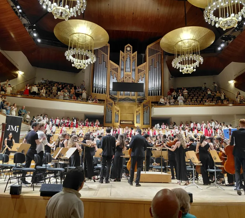 IX concierto Voces Unidas de la orquesta de la JMJ a beneficio de Manos Unidas