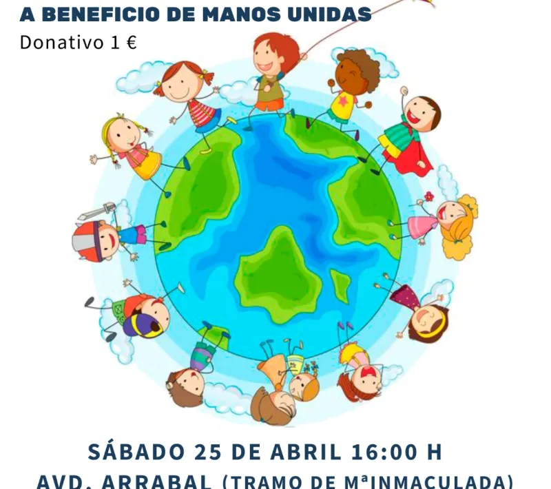 Merienda solidaria con niños en Requena para Manos Unidas